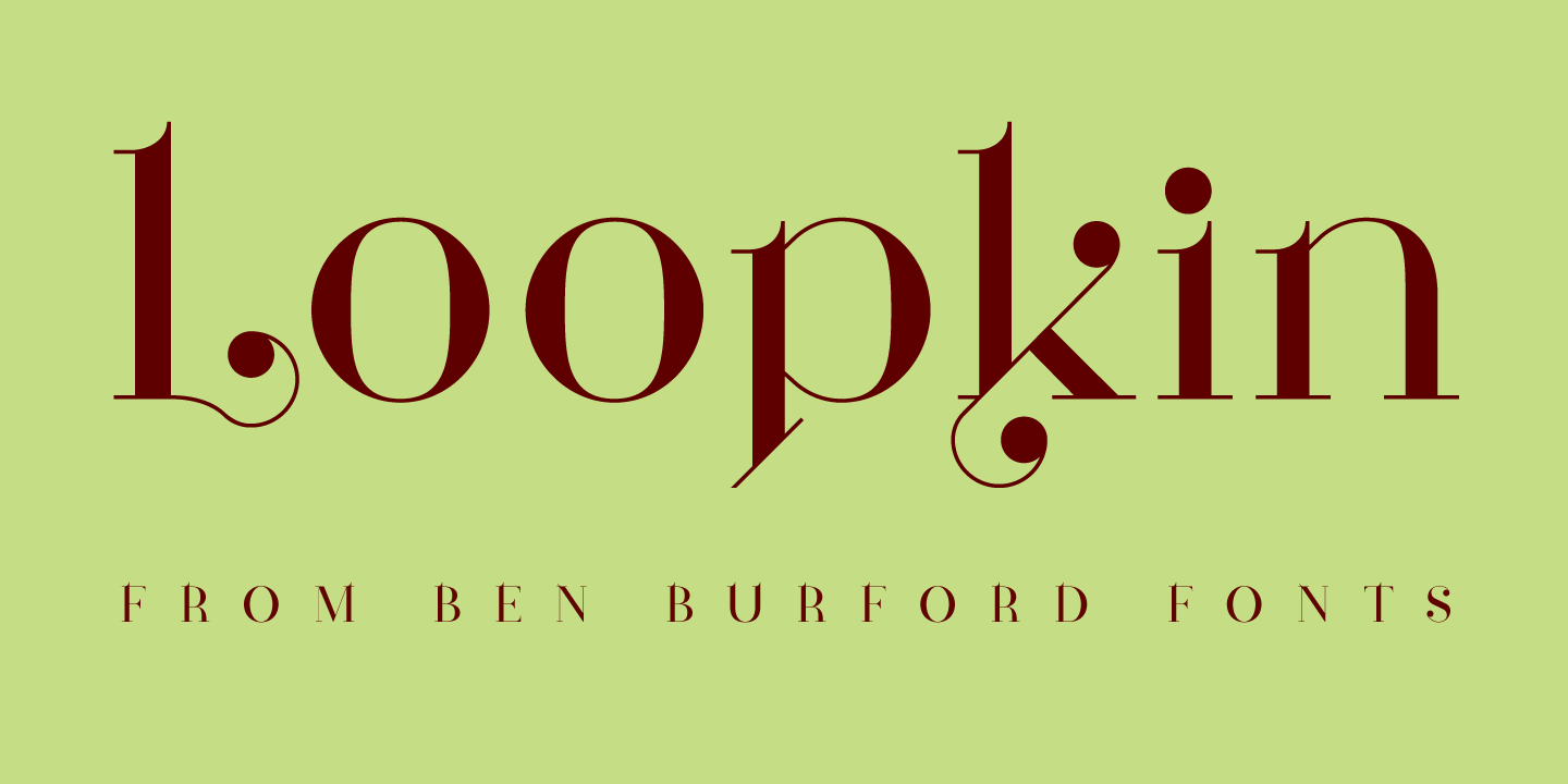 Loopkin Regular Font preview